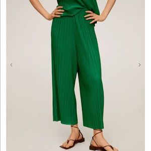 Mango pleated culotte pants